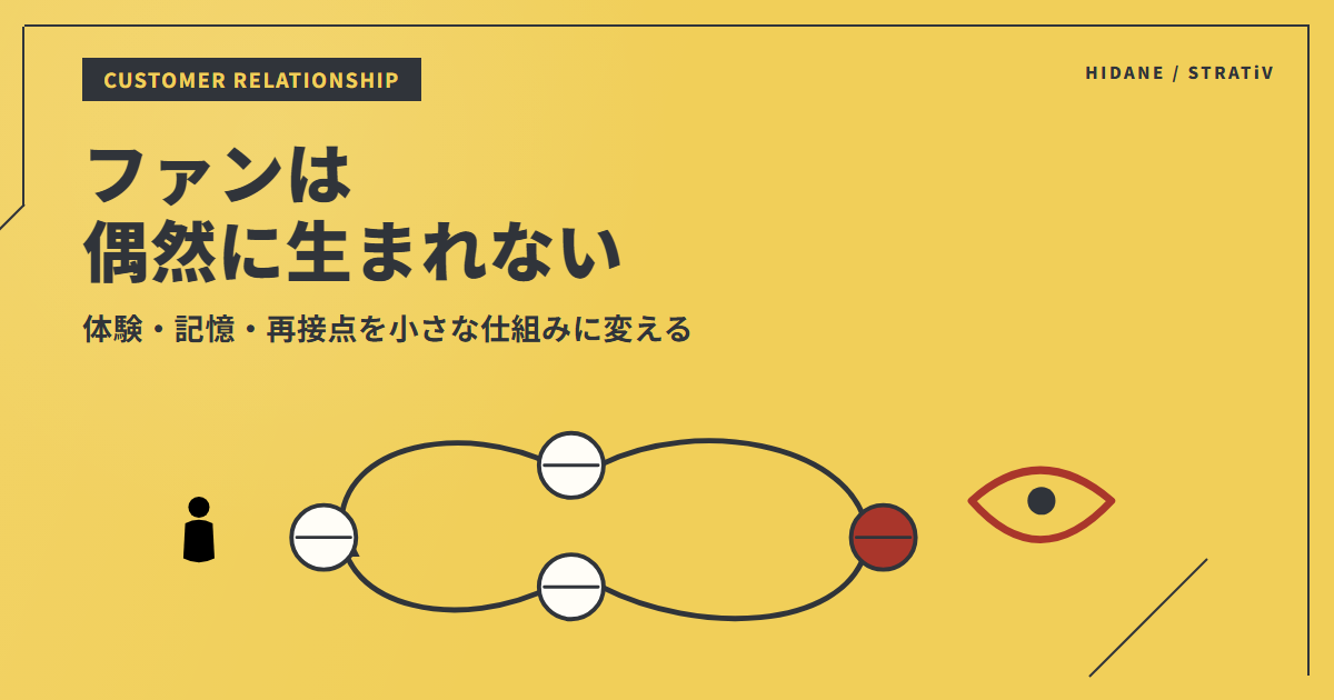 ファンが生まれる小さな仕組み｜顧客との関係を資産に変えるのアイキャッチ